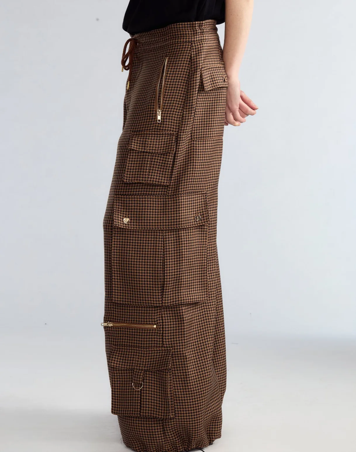 Houndstooth Cargo Pants