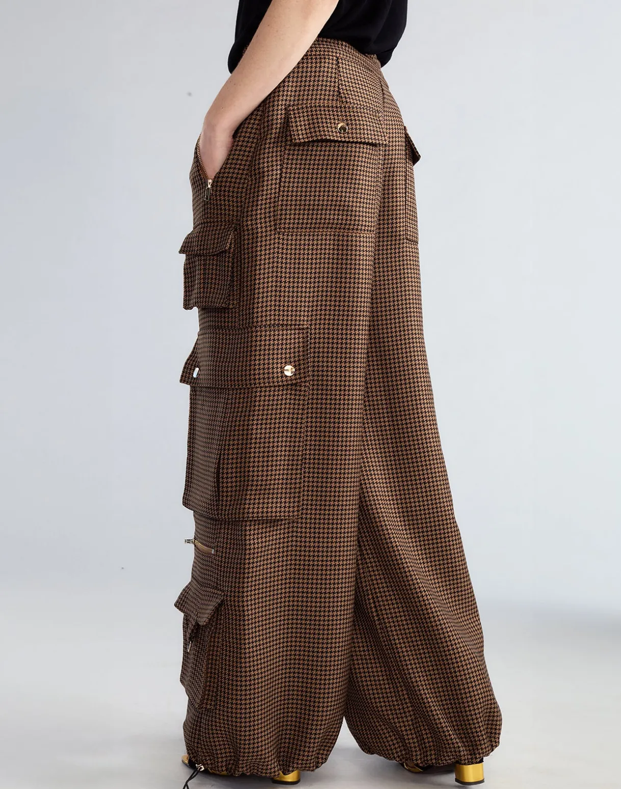 Houndstooth Cargo Pants