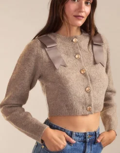 Ivy Cropped Wool Cardigan