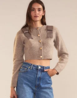 Ivy Cropped Wool Cardigan