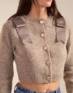 Ivy Cropped Wool Cardigan