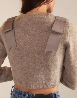 Ivy Cropped Wool Cardigan