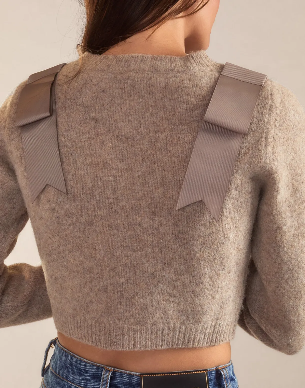 Ivy Cropped Wool Cardigan