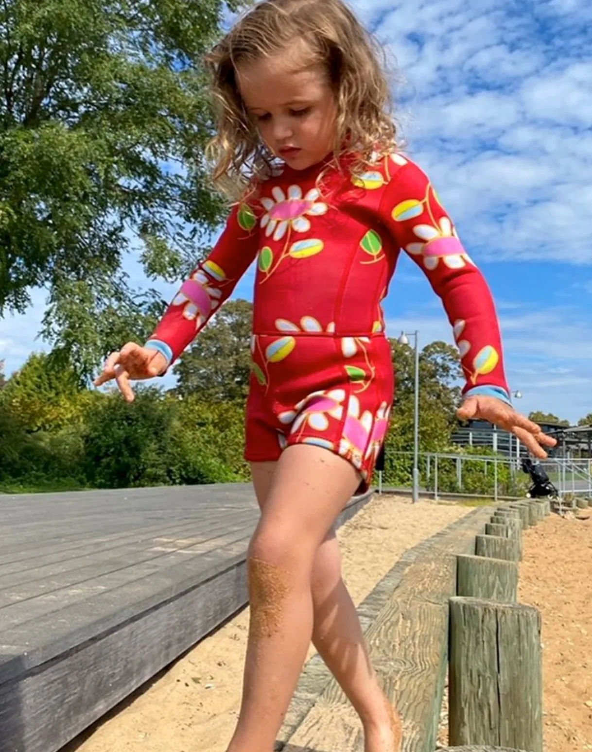 Kids Floral Wetsuit