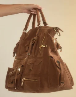 Leather Cargo Pocket Bag