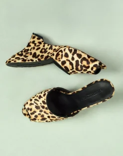 Leopard Pony Hair Wedges