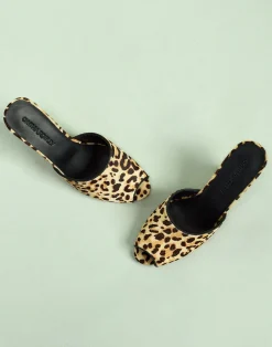 Leopard Pony Hair Wedges
