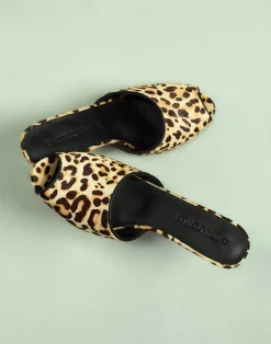Leopard Pony Hair Wedges