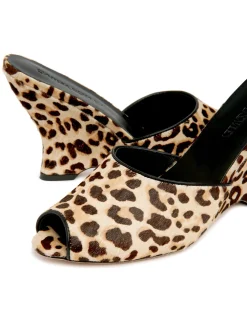 Leopard Pony Hair Wedges