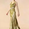 Liquid Gold Lamé Dress