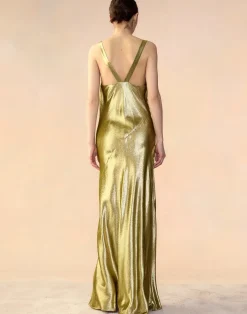 Liquid Gold Lamé Dress