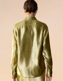 Liquid Gold Lamé Shirt