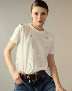 Lock & Key Metallic Tee