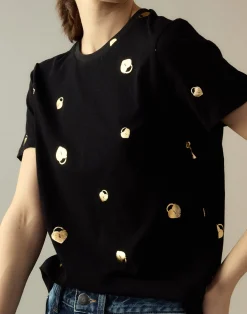Lock & Key Metallic Tee