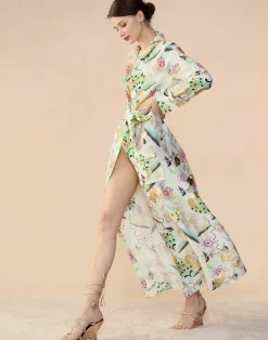 Love Locket Linen Shirt Dress