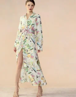Love Locket Linen Shirt Dress
