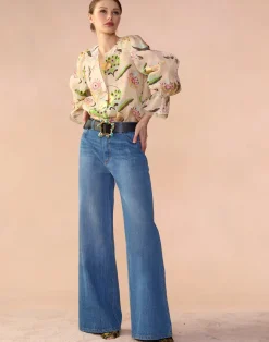 Love Locket Silk Linen Blouse