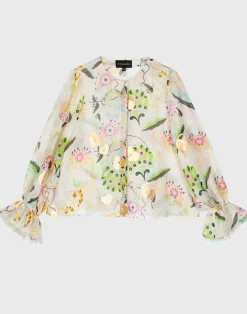Love Locket Silk Linen Blouse