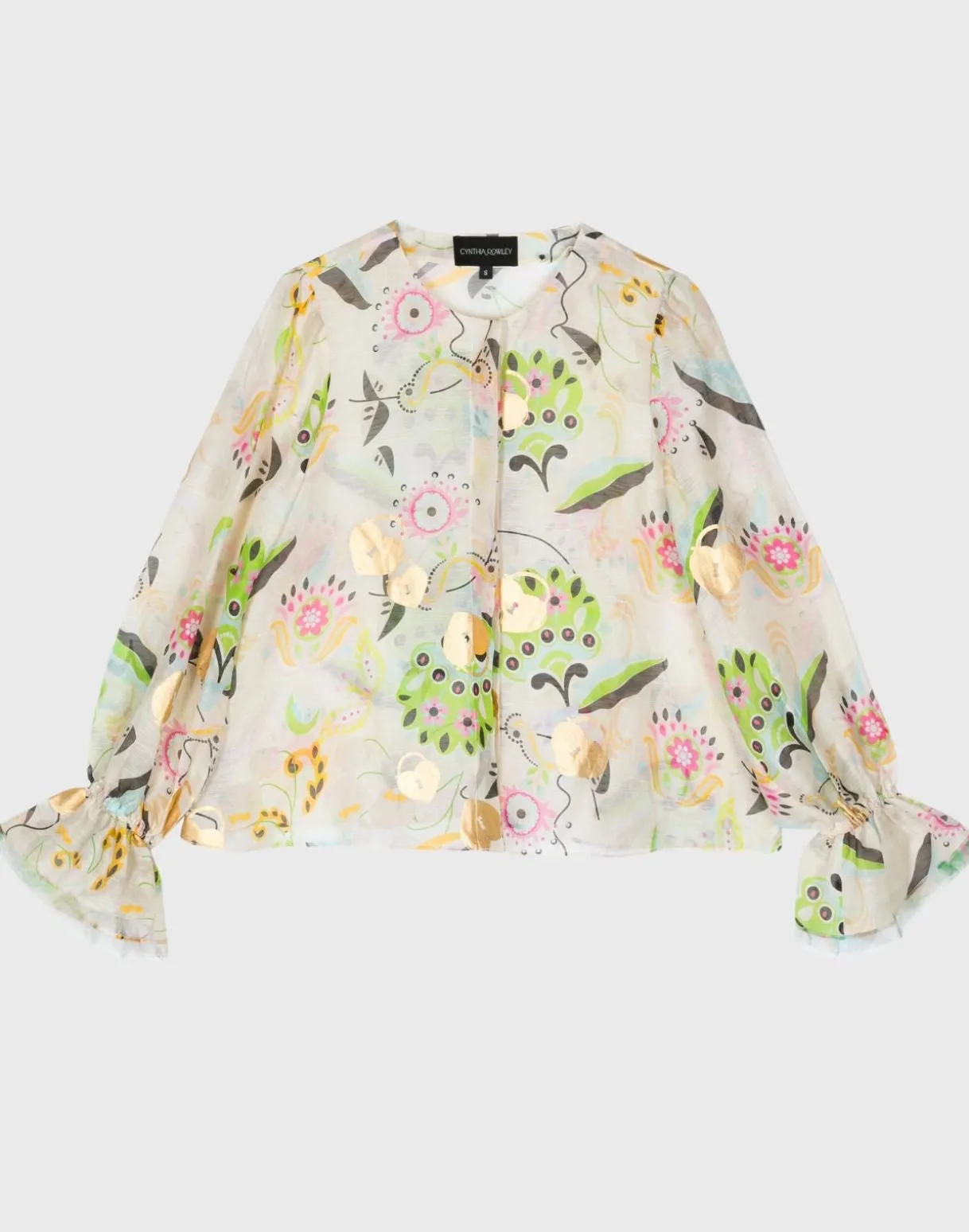 Love Locket Silk Linen Blouse