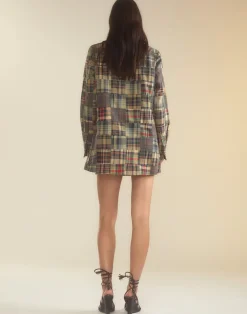 Madrid Madras Tuxedo Dress