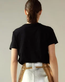 Metallic Bow Tee