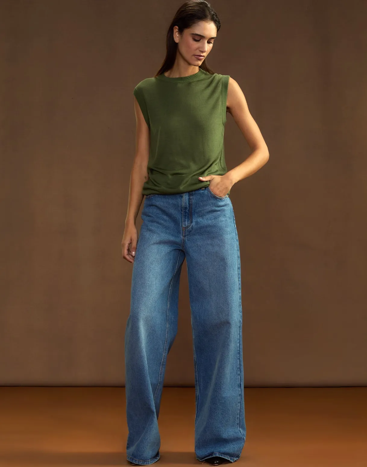 Mica Sleeveless Knit Top