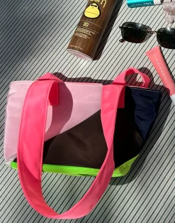 Mini Colorblock Nylon Tote