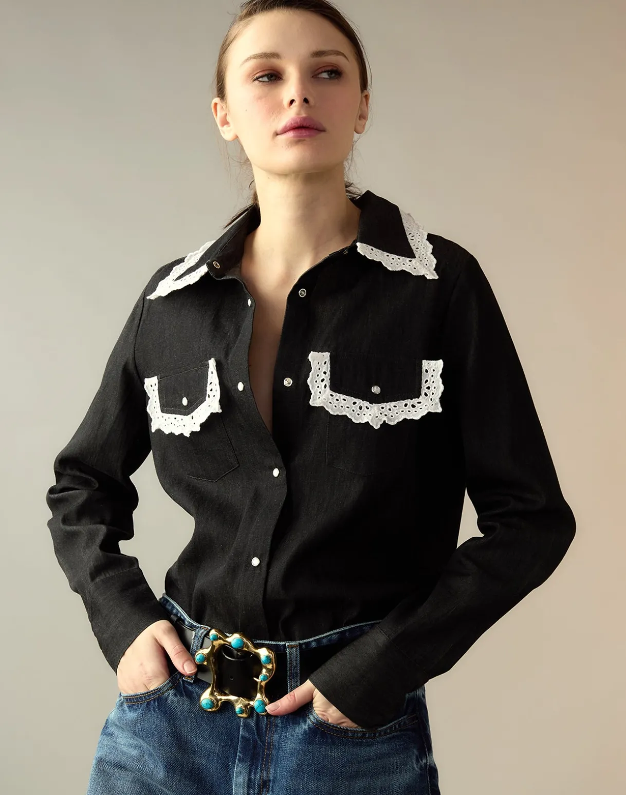 Not My First Rodeo Denim Shirt