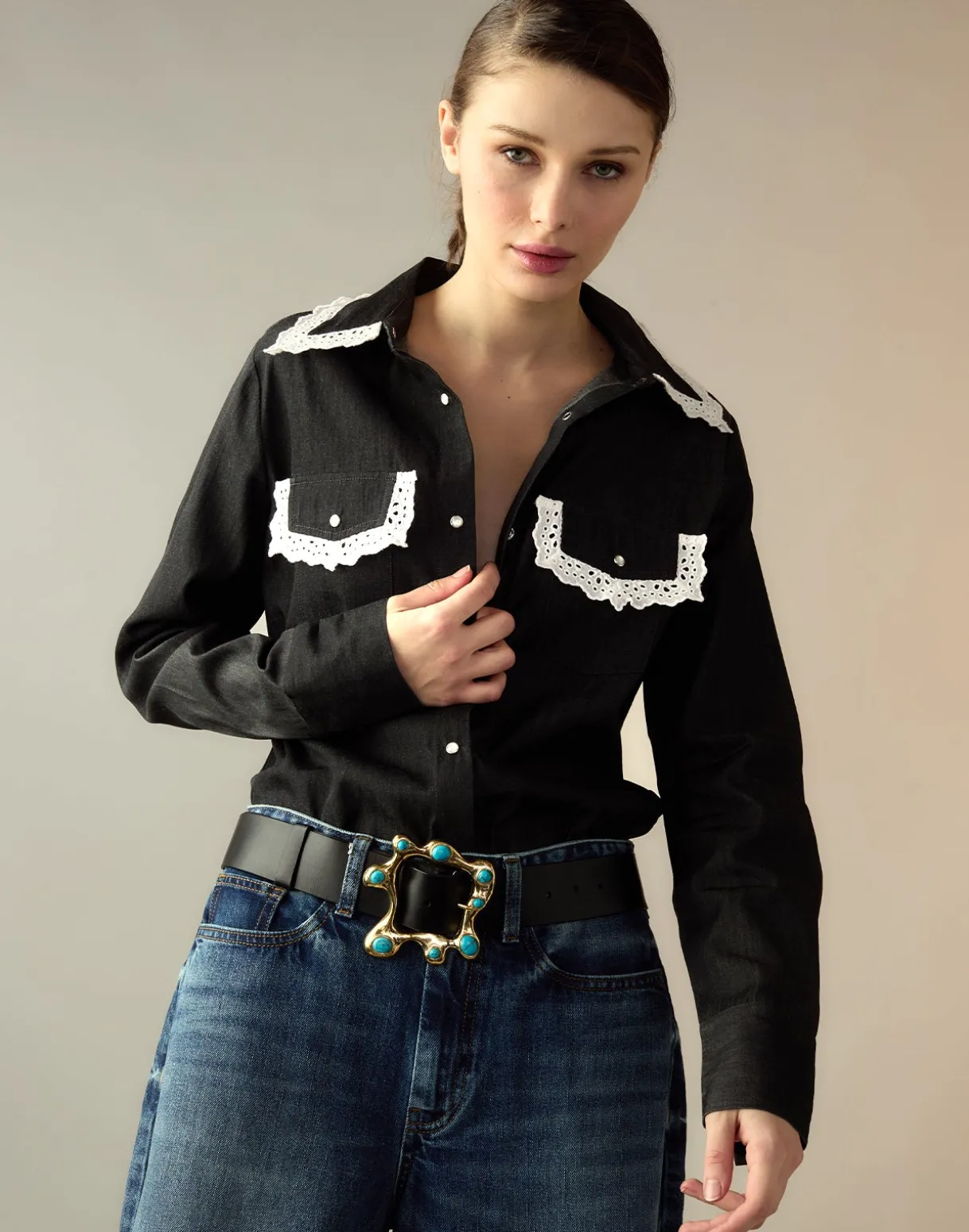 Not My First Rodeo Denim Shirt