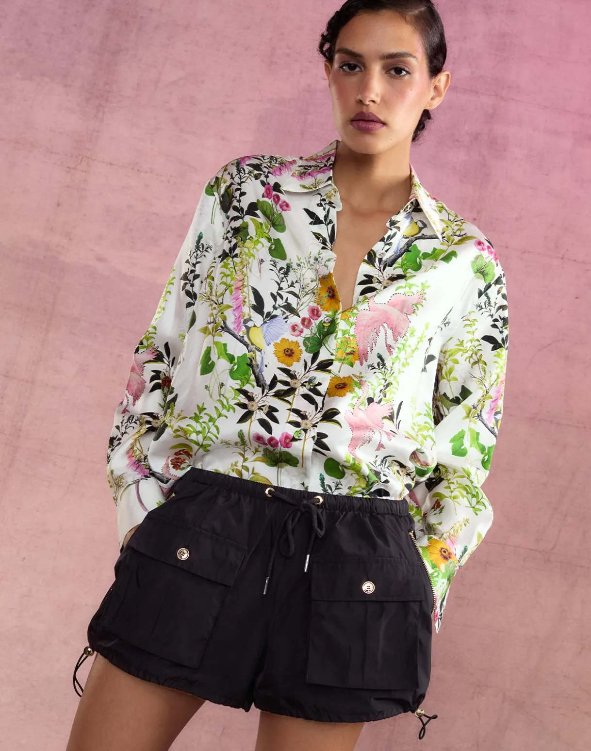 Nylon Cargo Shorts