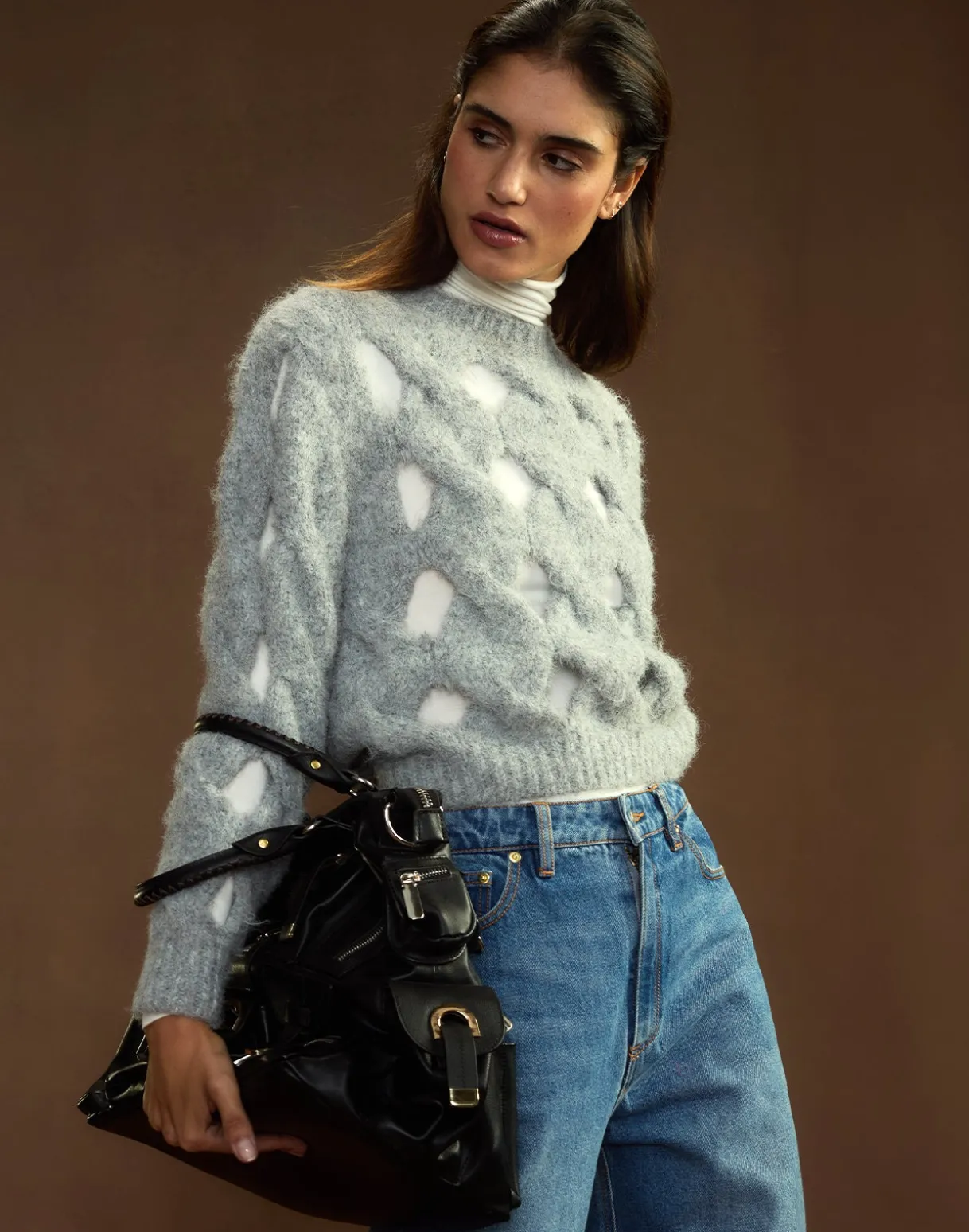 Open Knit Sweater