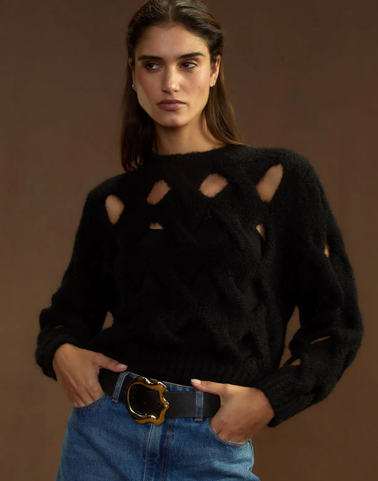 Open Knit Sweater