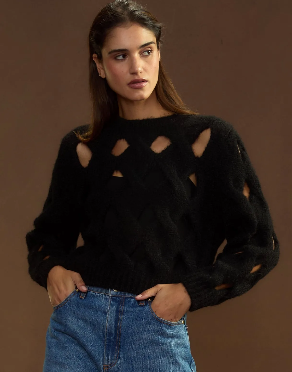 Open Knit Sweater