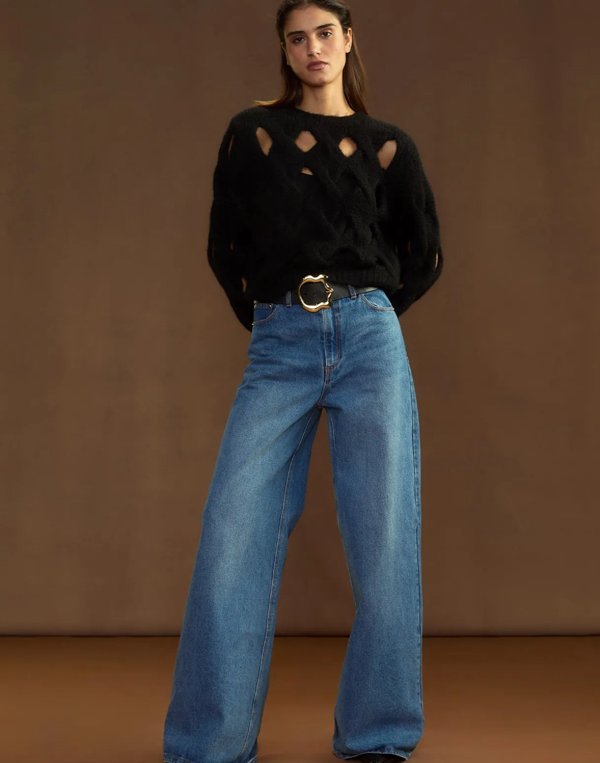 Open Knit Sweater