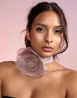 Organza Flower Ties