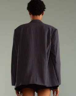 Pinstripe Blazer