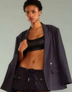 Pinstripe Blazer