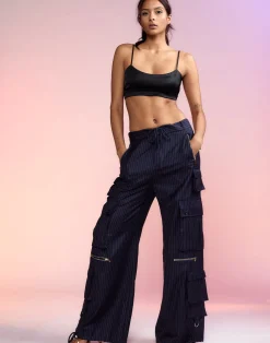 Pinstripe Cargo Pants