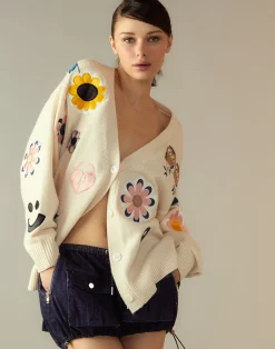 Playful Patchwork Cardigan