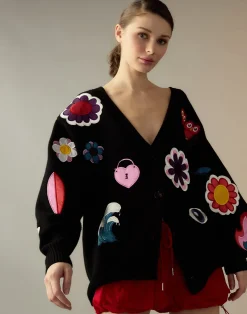 Playful Patchwork Cardigan