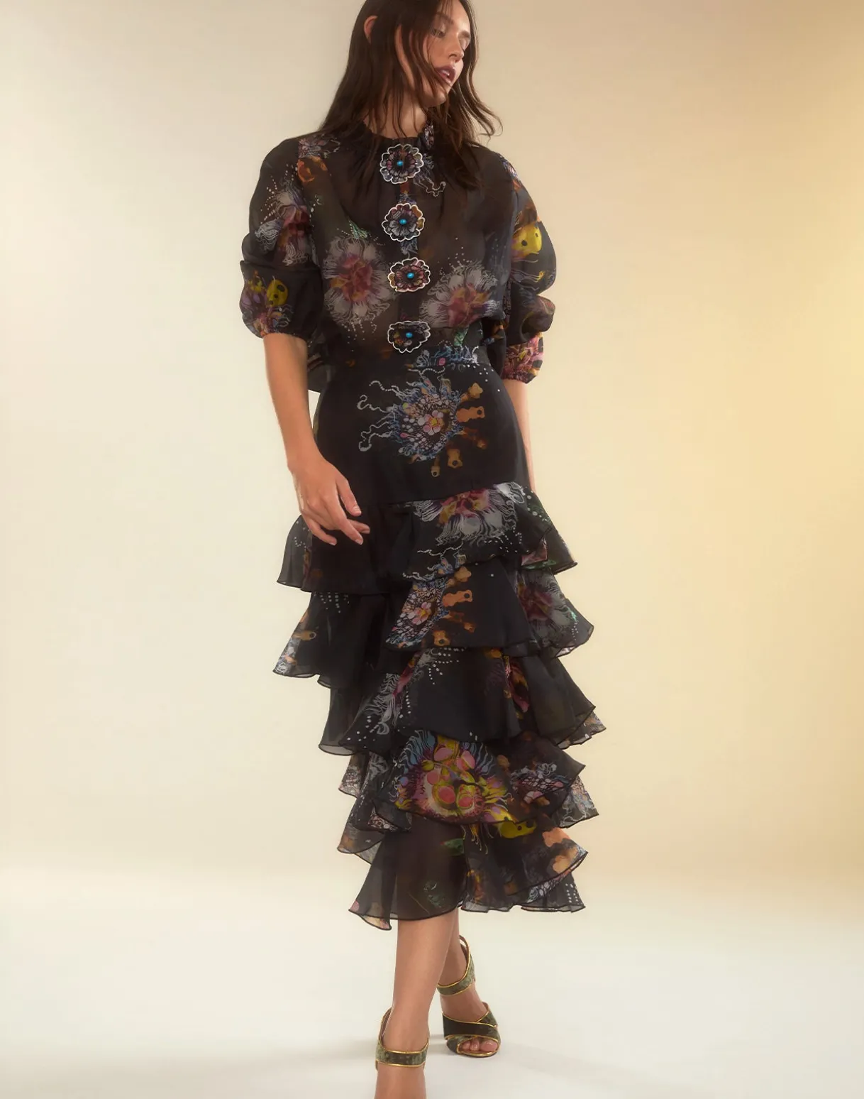 Prim Silk Organza Skirt