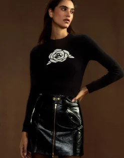 Rosette Wool Cashmere Sweater