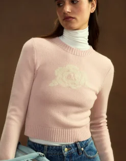 Rosette Wool Cashmere Sweater