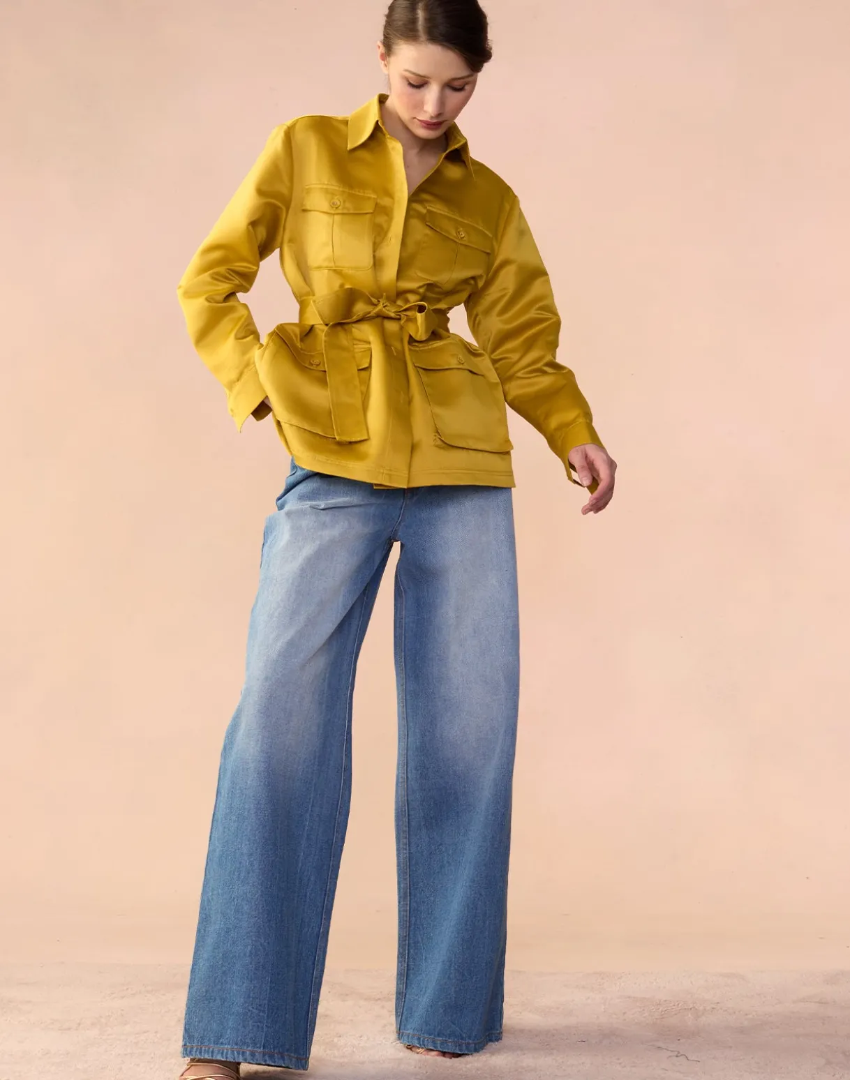 Satin Safari Jacket