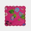 Scallop Embroidered Edge Cocktail Napkin