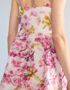 Scalloped Petal Midi Dress