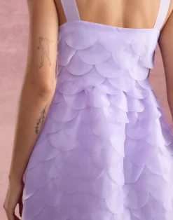 Scalloped Petal Mini Dress