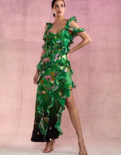 Secret Garden Silk Dress