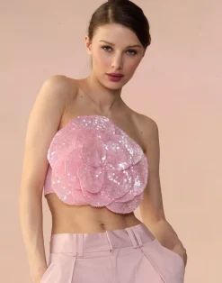 Sequin Flower Bandeau