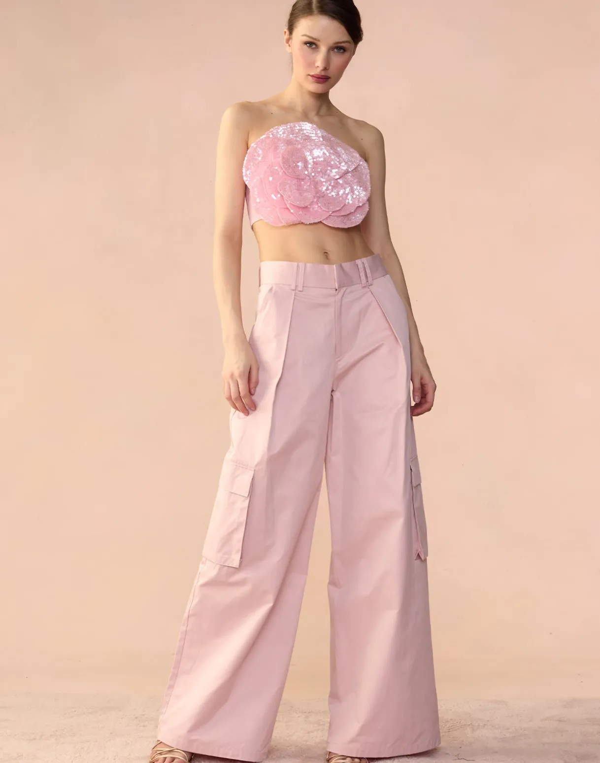 Sequin Flower Bandeau